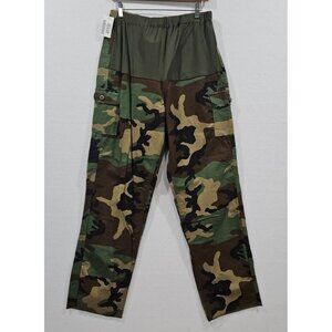 Maternity Army Slacks Woodland Camo Pants Trousers Size 14R Utility Work Uniform